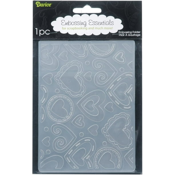 Darice 121669 Layered Hearts Embossing Folder