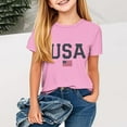 thumbnail image 2 of Taqqpue Toddler Kids American Flag Shirt 4th of July T Shirt Casual Cotton Short Sleeve Patriotic Tees for Girls Boys 2-13 Years, 2 of 4