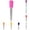 Hot Pink,Purple,Sky Blue,Red,Orange,Yellow,Green,Dark Blue,White, variant on 1 Pack Liquid Dropper, 5ml Silicone and Plastic Pipettes with Bulb Tip for Crafts/Candy Mold/Gummy Bear Maker/Oil, White