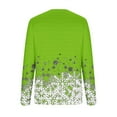 thumbnail image 5 of BLVB Christmas Shirts for Women Long Sleeve Crewneck Snowflake Graphic Tee Tops Vacation T Shirts Blouse Christmas Gifts, 5 of 5