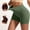Army Green, variant on Women's Seamless Ribbed Shorts Stretchy High Waisted Biker Gym Short Tummy Control Workout Yoga Athletic Tights Pants