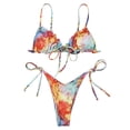 thumbnail image 1 of Traje de baño sexy HUOGUO para mujer, estampado, costuras divididas, 1 of 2