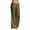 FL106_Army Green, variant on Lumtrix Flowy Linen Pants for Women Wide Leg Low Rise Trousers with Elastic Waist Casual Pants with Pockets for Beach Travel Wine 2XL