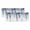 Navy Blue, variant on 2 Panels Grey Eucalyptus Valance for Windows, Weeping Botanical Leaf Watercolor Light Filtering Kitchen Curtains, Rod Pocket Window Treatment Curtain Valances for Living Room Bedroom, 54"x18"