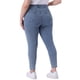 thumbnail image 3 of Jeans ajustados de mujer de talla grande Agnes Orinda, de tiro medio, elásticos, de mezclilla casual, leggings en color gris azul 1X, 3 of 6