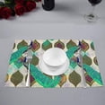thumbnail image 2 of MKHERT Vintage Green Peacock Cute Animals Placemats Table Mats for Dining Room Kitchen Table Decoration 12x18 inch,Set of 6, 2 of 4
