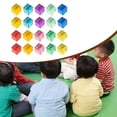 thumbnail image 6 of 20 Pieces Rainbow Acrylic Gem Cubes Blocks Sensory Learning Stacking Toy for Preschool Children, 6 of 9