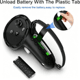 thumbnail image 6 of GJX Controller Grips Compatible with Meta Quest 3S Quest 3 Controllers Straps Knuckle Hand Strap with Battery Opening Covers with Thumbsticks Covers Black,Batteries Not Included, 6 of 7
