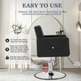thumbnail image 2 of Deep Black Salon Chair for Hair Stylist – Hydraulic Beauty Chair with Crystal Tufted Back, Extra-Wide Seat, Adjustable Height, 360° Swivel for Barbershop, Spa, or Home Use, 2 of 6