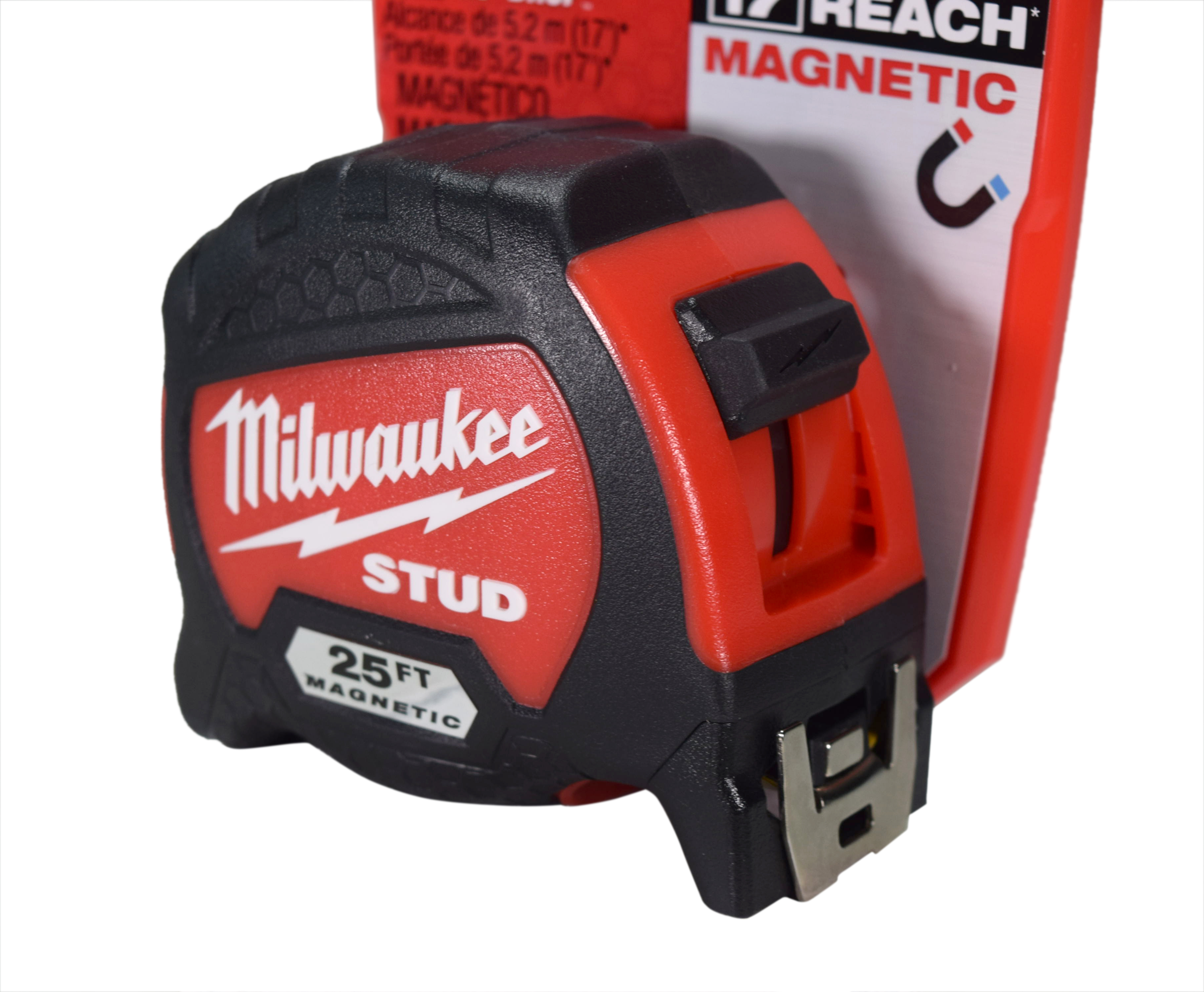 Milwaukee 48-22-9725M 25-Foot Stud Magnetic Tape Measure Pack 