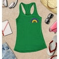 thumbnail image 3 of S4E Women's Rainbow Flag LGBTQ Gay Pride Racerback Slim Fit Small Kelly Green, 3 of 4