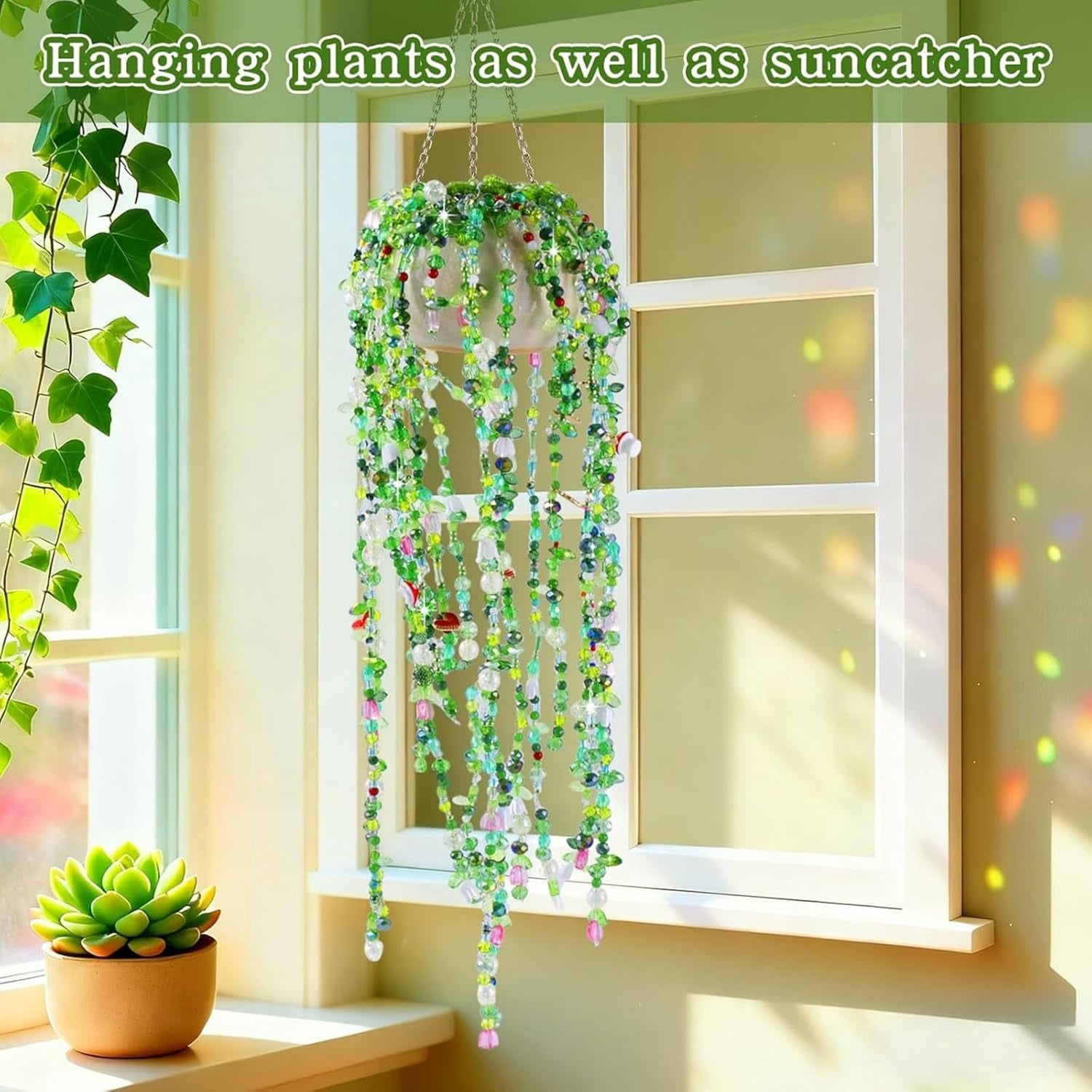 5500 PCS Beaded Plant Kit Resin Beads - Leaf & Flower for DIY Crafts & Jewelry Making, Forever Plant Decor
