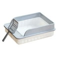 thumbnail image 2 of Caja de arena semicerrada, caja de arena para gatos, caja de arena duradera, orinal fácil de limpiar para todo tipo de arena para gatos, 2 of 9
