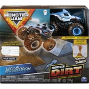 Monster Jam, Megalodon Monster Dirt Starter Set, Featuring 8oz of Monster Dirt and Official 1:64 Scale Die-Cast Monster Jam Truck