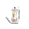 thumbnail image 3 of Nsxcdh Pepper Grinder Customizable Grinder Transparent Pepper Grinder Manual Pepper Grinder Ceramic Core Versatile Grinding Customizable Thickness Seasoning Bottle Kitchen Tool, 3 of 7