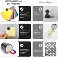 thumbnail image 7 of Jimin 12Pcs Black Fridge Magnets, Small and Strong Magnets for Whiteboard, Office, Classroom, Map, Kitchen, 7 of 7