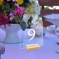 thumbnail image 4 of 12 Piezas DIY Letrero de Mesa de Acrílico en Letrero Transparente con Soporte Números de Mesa de Transparente Tarjeta de Mesa Decoración de Boda,D, 4 of 5