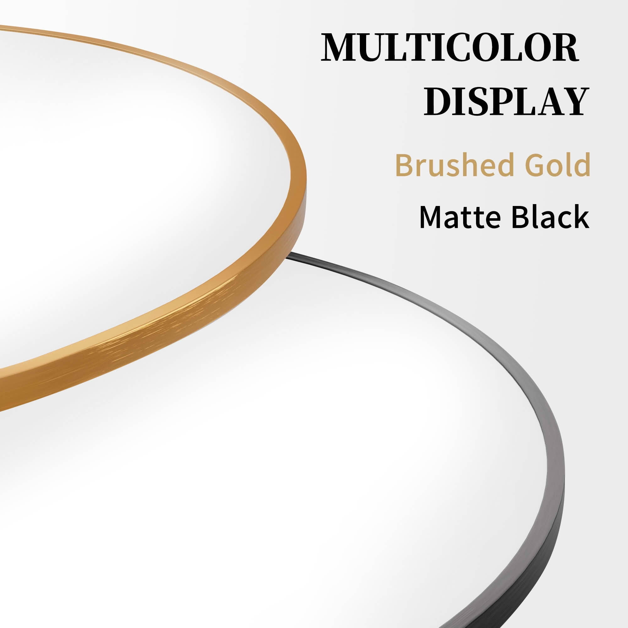 MAYEERTY 77x34x1 Inch Gold Thin Edge Aluminum Right Angle Arched Full Length Mirror with Stand for Bedroom