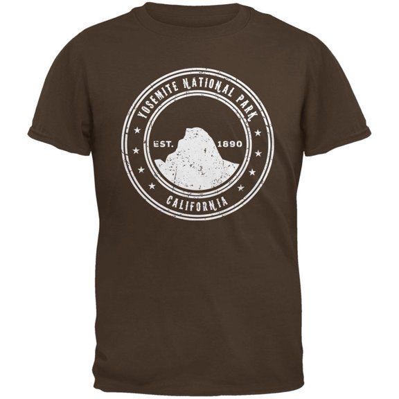 Yosemite National Park Brown Adult T-Shirt - Small