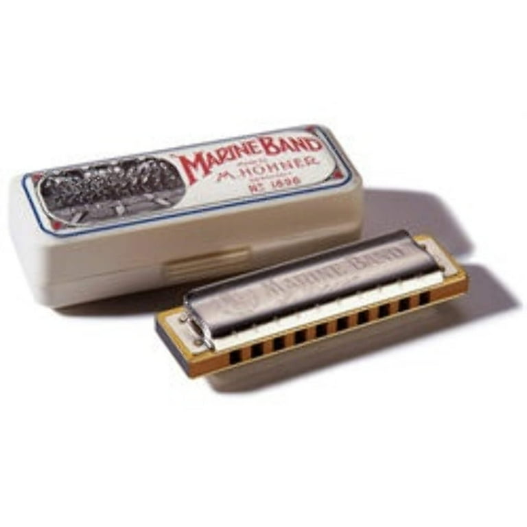 Hohner Original Blues Harmonica, Marine Band, Key Of C, 10-hole