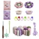 thumbnail image 1 of Handmade DIY Lily of the Valley Coasters, 3D Flower Crochet Coaster Crochet Kit, 1 of 5
