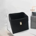 thumbnail image 5 of Latrodar Home Desktop Storage Basket Fabric Storage Basket For Snacks And Sundries Black Creative 10.4x0.4 Inch, 5 of 5