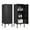 Black, variant on 39"H Lockable Metal Locker Cabinet with Adjustable Shelf & Ventilation for Gym Office Home Garage