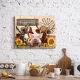 thumbnail image 3 of HFDF Farmhouse Country Animals Kitchen Canvas Wall Art Rustic Sunflowers Donkey Cow Pig Pictures Wall Decor Red Barn Windmills Artwork Painting for Bedroom Bathroom Living Room 24x20inch Framed, 3 of 7