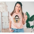 thumbnail image 3 of Groovy Scream Face Mask Halloween Shirt for Women Peach Shirt Adult Medium, 3 of 4