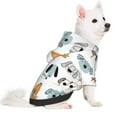 thumbnail image 2 of Fotbe Puppy Sudadera con Estampado para Perros Pequeños – Suéter con Capucha para Mascotas, Tela Suave de Forro Polar con Bolsillo-Large, 2 of 7