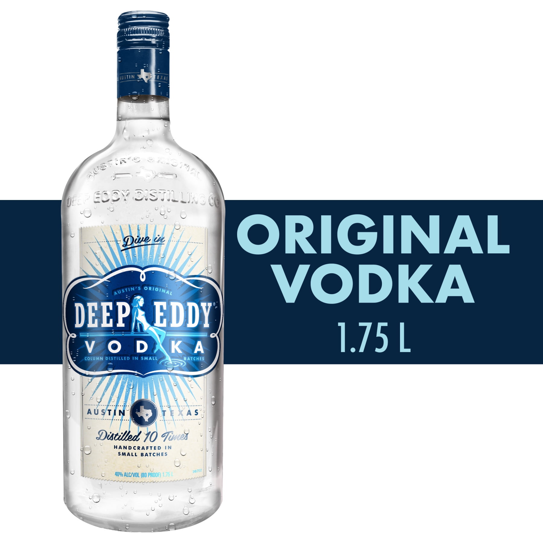 Deep Eddy Vodka, 1.75 L Bottle, 40% ABV - Walmart.com
