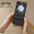 thumbnail image 7 of for Galaxy Flip 5 Case, Z Flip 5 Case [with S Pen Holder] [Screen Protector] [Hidden Kickstand] [Hinge Protection] [Heavy Duty Protective] Rugged Phone for Samsung Galaxy Z Flip 5, Black, 7 of 7