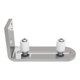 thumbnail image 1 of Adjable F Door Floor Guide Door Sliding Door Stop Floor Guide With Ing Double Wheel Stop (ur:silver) (1pcs), 1 of 5