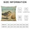 thumbnail image 5 of Ocean Beach Style Pillow Covers Cotton Linen Vintage Bird Pattern Decorative Pillowcase Mediterranean Theme Cushion Cover Home Decor Pillow Cover, 5 of 5