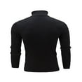 thumbnail image 5 of Men Turtleneck Sweater Pullover Knitted Top Streetwear, 5 of 5