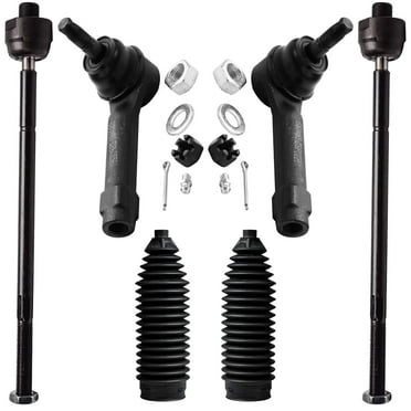 Detroit Axle - Front 6pc Suspension Kit for Chevrolet Venture Olds Silhouette Pontiac Montana Trans Sport, 4 Inner Outer Tie Rod Ends 2 Boots Replacement