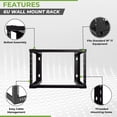 thumbnail image 2 of NavePoint 6U Wall Mount Rack - Server Rack for 19 Inch IT Equipment Open Frame Rack –  Network Rack for AV & Server Equipment 16” Deep Rack, Black, 2 of 4