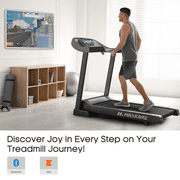 MaxKare 20 Folding Treadmill 300lbs with 15 Level Auto Incline, 3.5HP, 12MPH, Portable Foldable Treadmill with Bluetooth/Zwift App Compatible