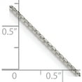 thumbnail image 2 of Sterling Silver 1.3mm Diamond-Cut Round Box Chain (30 X 1.3) Made In Italy qvx026-30, 2 of 5