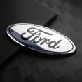 thumbnail image 1 of Car Front Grille Emblem Rear Trunk Lid Logo Sticker Decor For Fiesta Focus 2 Mondeo mk4 Mustang Ranger Kuga S-MAX Transit E 22.4x8.8cm, 1 of 5