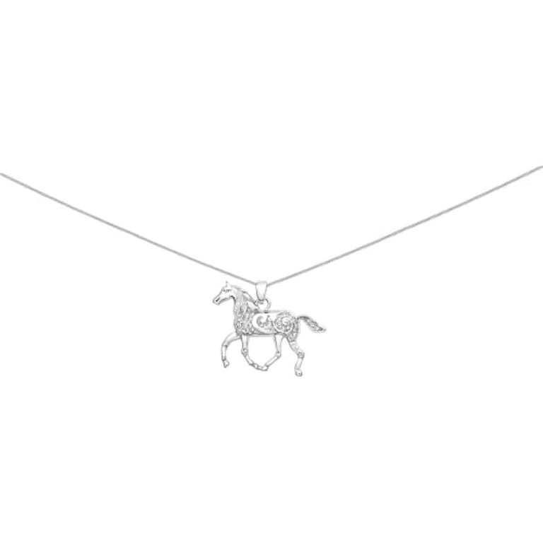 Horse Charm with Heart Cutout