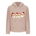 thumbnail image 4 of ShiShine Christmas Sweatshirts for Women Pullover Hoodie Sweater Fuzzy Plush Casual Winter Sweatshirt Cute Oversized, 4 of 5