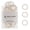 Beige Blonde, variant on Small Hair Ties - Neutrals Mix - No Damage Mini 1 Inch Reusable 2mm Elastics - 50 Count