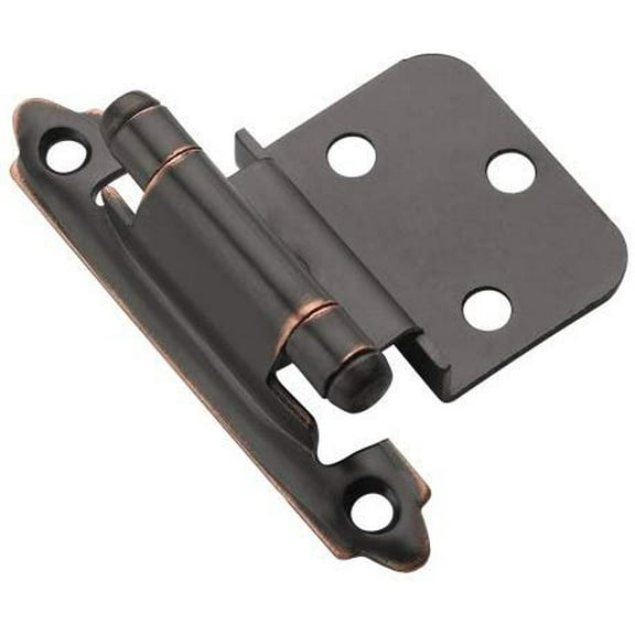Amerock Cabinet Hinge 3/8 Inset Oil-Rubbed Bronze - Durable Steel - 2 Pack, Qty 25
