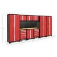 thumbnail image 3 of NewAge Products Bold Series Red 10 Piece Cabinet Set, Heavy Duty 24-Gauge Steel Garage Storage System, Slatwall / LED Lights Included, 3 of 5