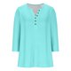 thumbnail image 3 of Ailaofu Summer Tops for Women 3/4 Length Sleeve Womens Trendy Clothes Woman Casual Basic Tees Shirts, 3 of 6