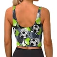 thumbnail image 2 of Yiaed Football Print Ladies Waistcoat Women Sports Vest Vest Sports Women Sports Top Yoga Vest for women-X-Large, 2 of 8