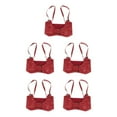 thumbnail image 3 of Decodeary Ceinture Large pour Femmes sous-Poitrine Cosplay Nœud Papillon Taille Haute Extensible Rouge Type cowboy B 5Set, 3 of 6