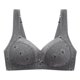 thumbnail image 1 of Gibobby Brasier estraple para mujer Ropa interior ajustable estilo chaleco de talla grande para mujer, sujetador de encaje(Gris oscuro,46/105), 1 of 2