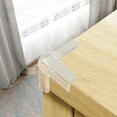 thumbnail image 4 of SSZMDLB under $5 Corner Guards, Table Edge Protectors, Soft Silicone Baby Proofing Bumpers for Furniture, Sharp Edge Cover, Clear, Adhesive, 4 Pack, 4 of 6